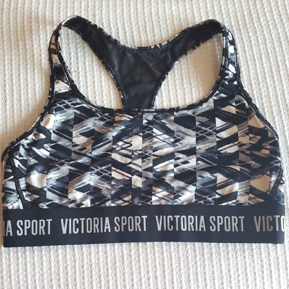 Victoria's Secret Sport Black and White Sports Top